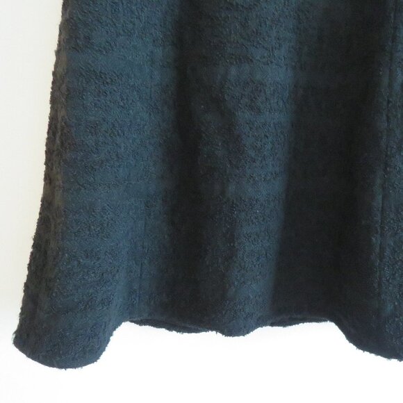 KOBI HALPERIN Black Textured Tweed Wool Blend Officecore Fit and Flare Dress - Picture 8 of 14